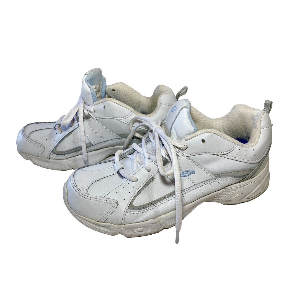 DR. SCHOLLs  Womens Shoes Sz 8 White Leather Lace Up Cushion Gel Walking